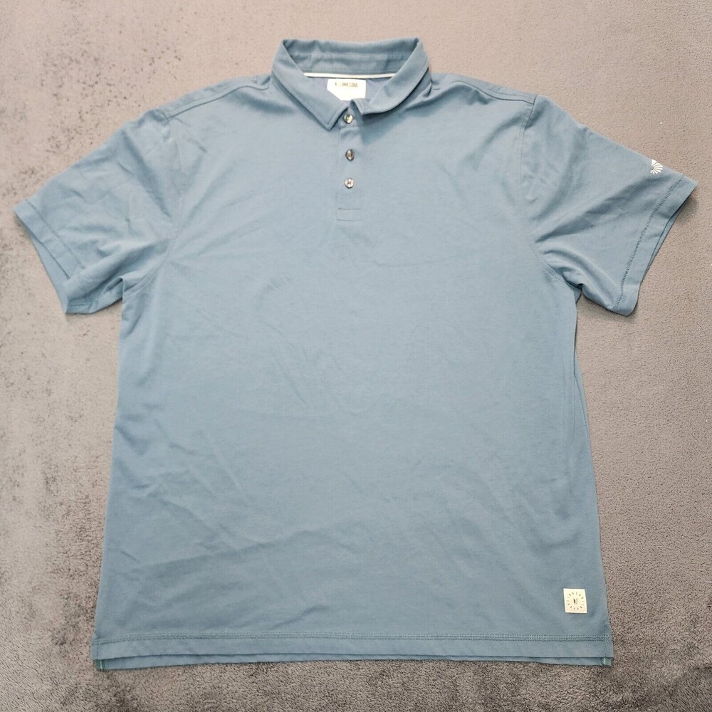 Linksoul Men's Blue Polo Shirt Casual Golf Short Sleeve Size 2XL